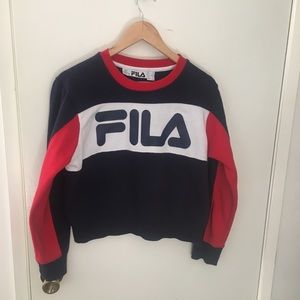 Vintage Fila cropped sweatshirt